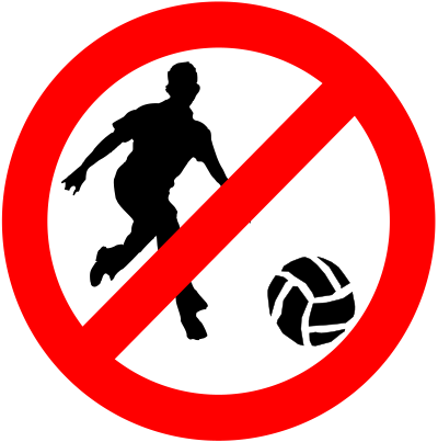 Prohibit Ball Games clipart