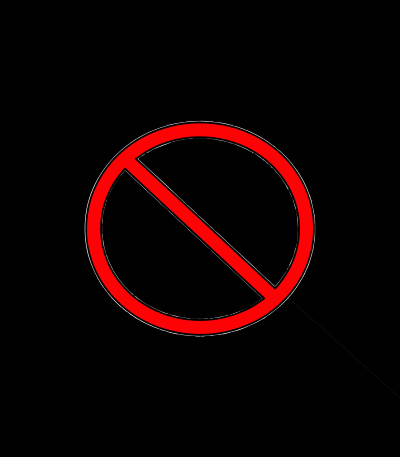 Prohibited clipart