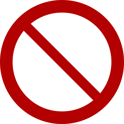 Prohibition Sign clipart