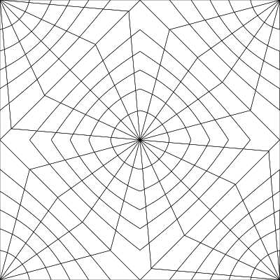 Projected Checkerboard Wireframe clipart
