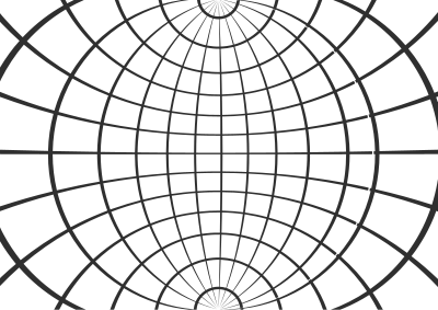 Projected Globe Wireframe clipart