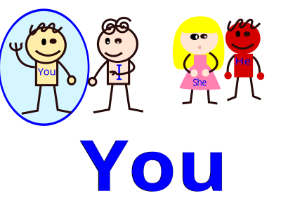Pronoun, you clipart