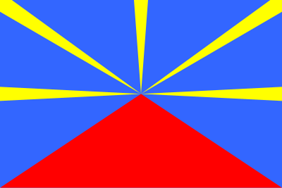 Proposed flag of Réunion clipart