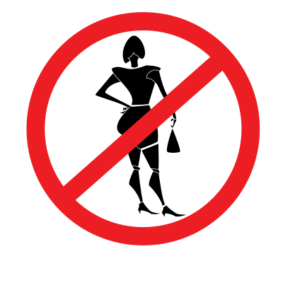 Prostitution forbidden clipart