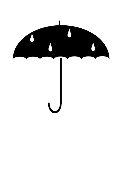 Protect from water. Umbrella. clipart