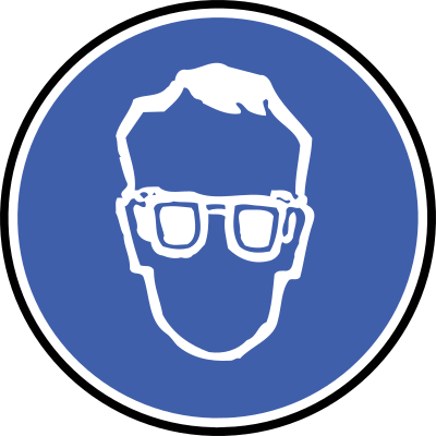 Protections - tinted goggles clipart