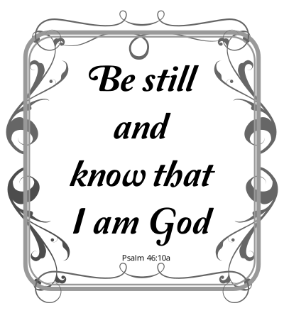 Psalms 46:10 clipart
