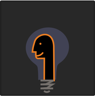 Psy bulb icon clipart