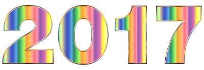 Psychedelic 2017 Typography No Background clipart