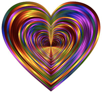 Psychedelic Hearts Tunnel 10 clipart