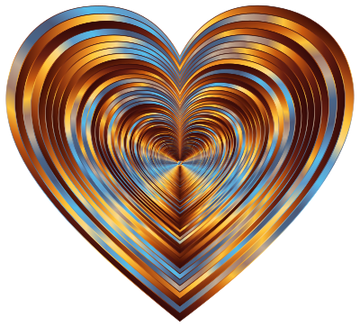 Psychedelic Hearts Tunnel 11 clipart