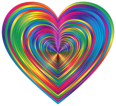 Psychedelic Hearts Tunnel 18 clipart