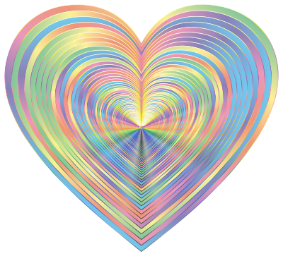 Psychedelic Hearts Tunnel 22 clipart
