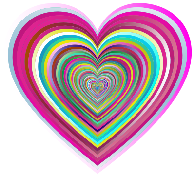 Psychedelic Hearts Tunnel 7 clipart