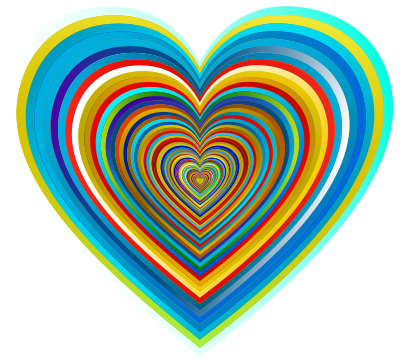 Psychedelic Hearts Tunnel 9 clipart