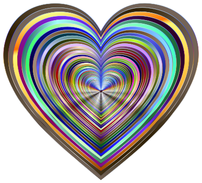 Psychedelic Hearts Tunnel 9 Variation 7 clipart