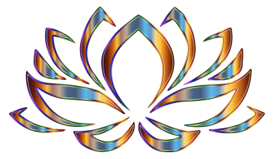 Psychedelic Lotus Flower clipart