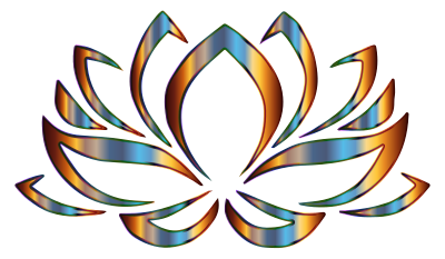 Psychedelic Lotus Flower Enhanced clipart