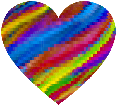 Psychedelic Mosaic Heart clipart