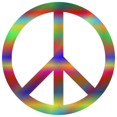 Psychedelic Peace Sign clipart