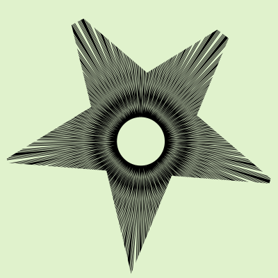 Psychedelic stars clipart