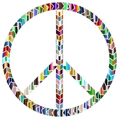 Psychedelic Tire Treads Peace Sign clipart