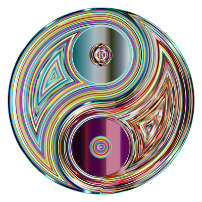 Psychedelic Yin Yang clipart