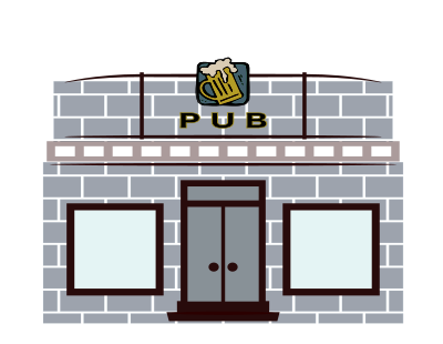 Pub Front clipart