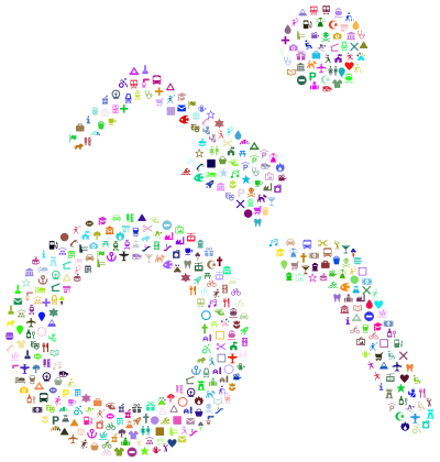 Public Domain Wheelchair Icons Prismatic clipart