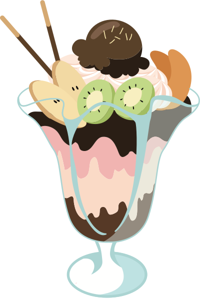 Pudding à la mode (#1) clipart