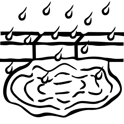 Puddle - lineart clipart