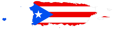 Puerto Rico Map Flag clipart
