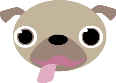 Pug Face clipart