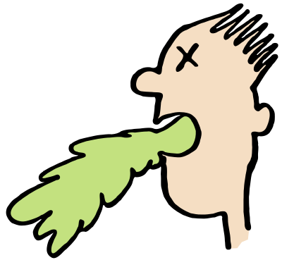 Puke Doodle Emoji clipart