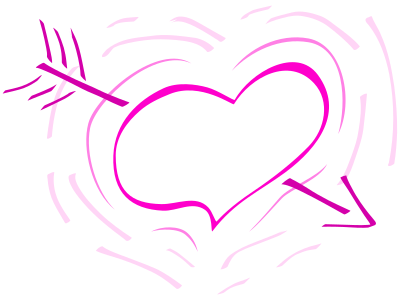 Pulsing arrowed heart clipart