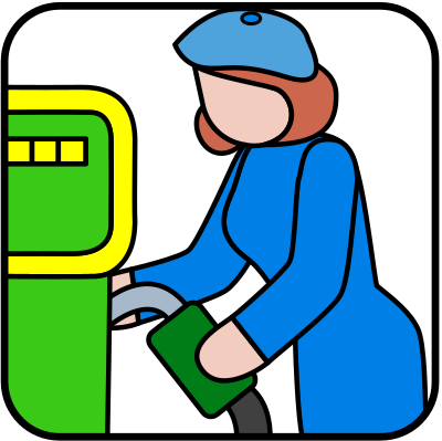Pumping gas clipart