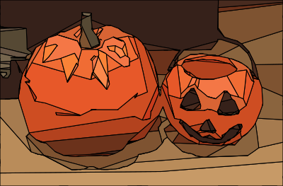 Pumpkin and Jack-o-Lantern clipart
