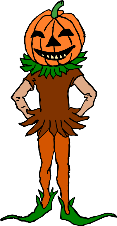 Pumpkin Boy Color Version clipart
