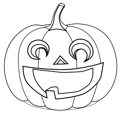 Pumpkin Coloring Page clipart