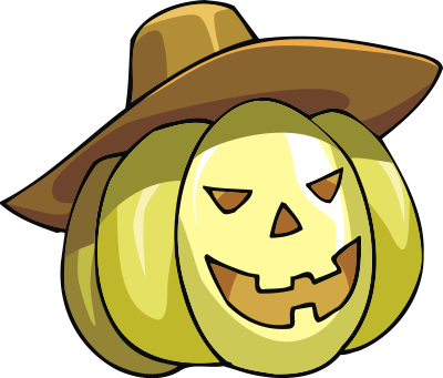 Pumpkin head clipart