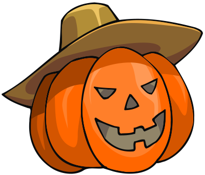 Pumpkin Head - Orange Remix clipart