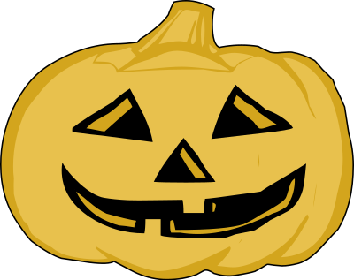Pumpkin lantern - color clipart