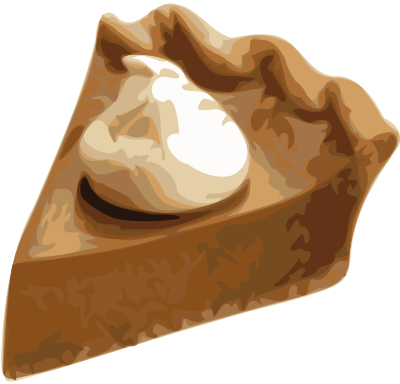 Pumpkin Pie Slice clipart