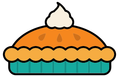Pumpkin Pie With Whipped Cream clipart