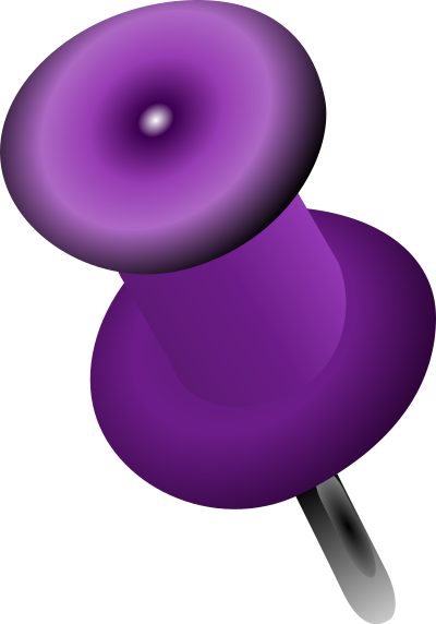 Punaise mauve clipart