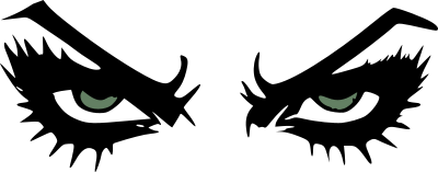 Punk eyes clipart