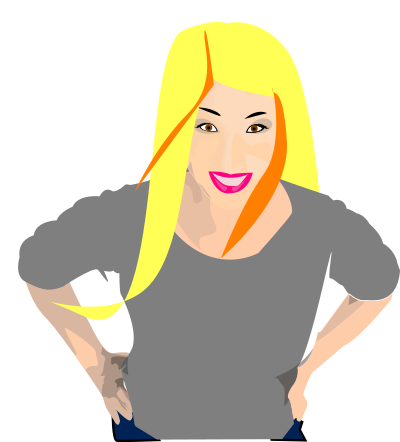 Punk girl 12 clipart