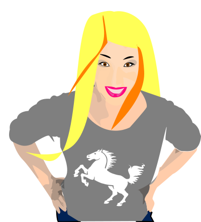 Punk girl 13 clipart