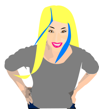 Punk girl 14 clipart