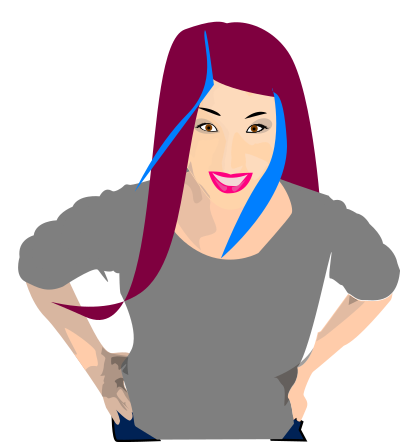 Punk girl 4 clipart